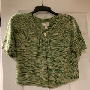 Ann Taylor Cropped Layer Top